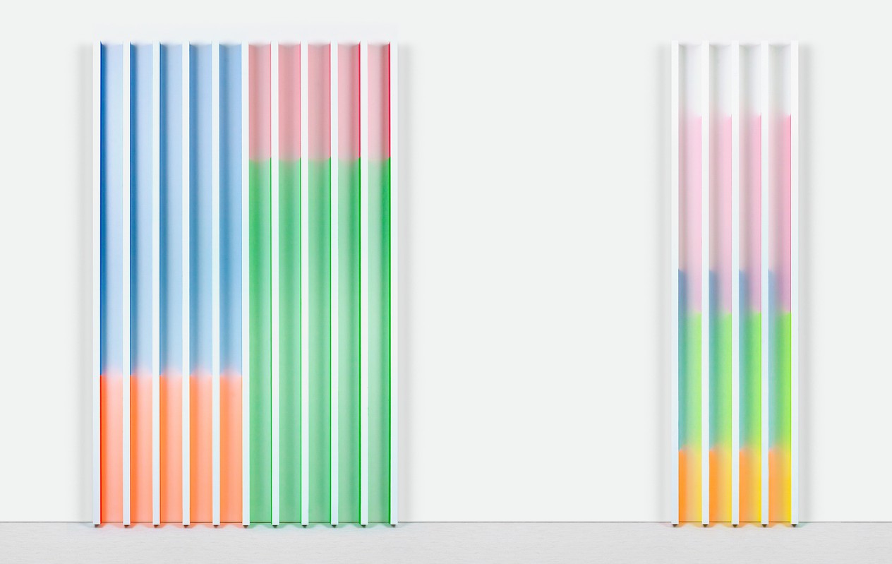 Barchart I & II, installation view